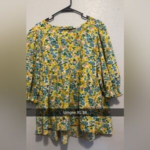 Umgee Floral Bright top